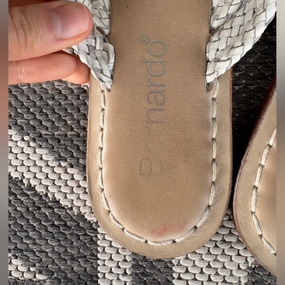 Bernardo White Silver Braided Sandals - Picture 3 of 10